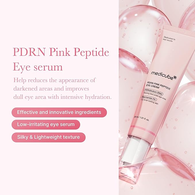 medicube Salmon DNA PDRN Pink Peptide Eye cream with Niacinamide