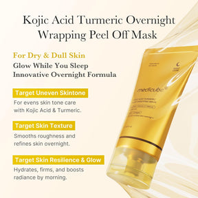 Medicube Kojic Acid Turmeric Overnight Wrapping Peel Off Mask