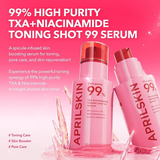 APRILSKIN TXA Niacinamide Toning Shot 99 Spicule Facial Serum｜Skin Booster Serum