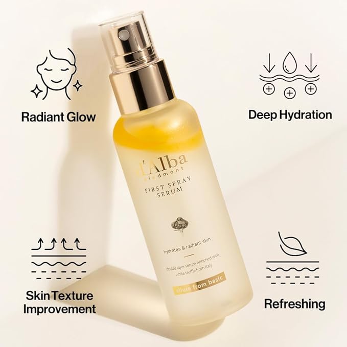 d'alba Italian White Truffle First Spray Serum, Vegan Skincare - Image 3