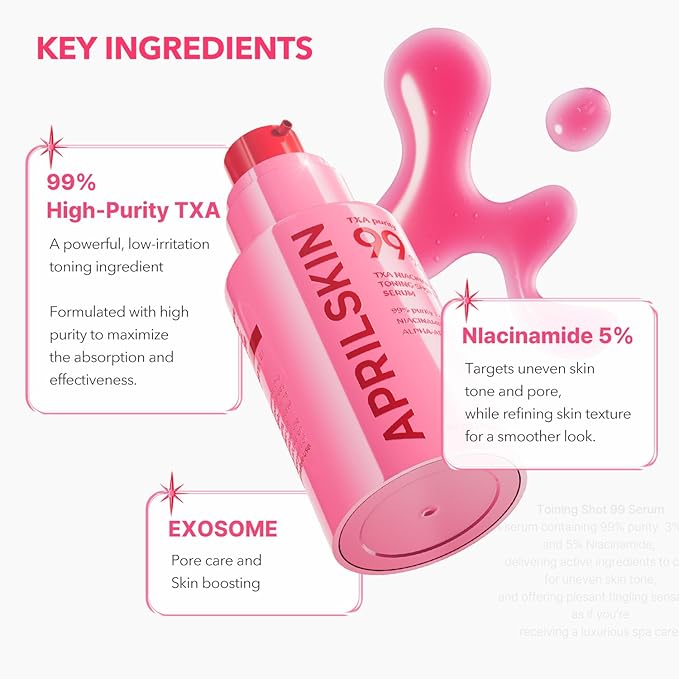 APRILSKIN TXA Niacinamide Toning Shot 99 Spicule Facial Serum - Image 3