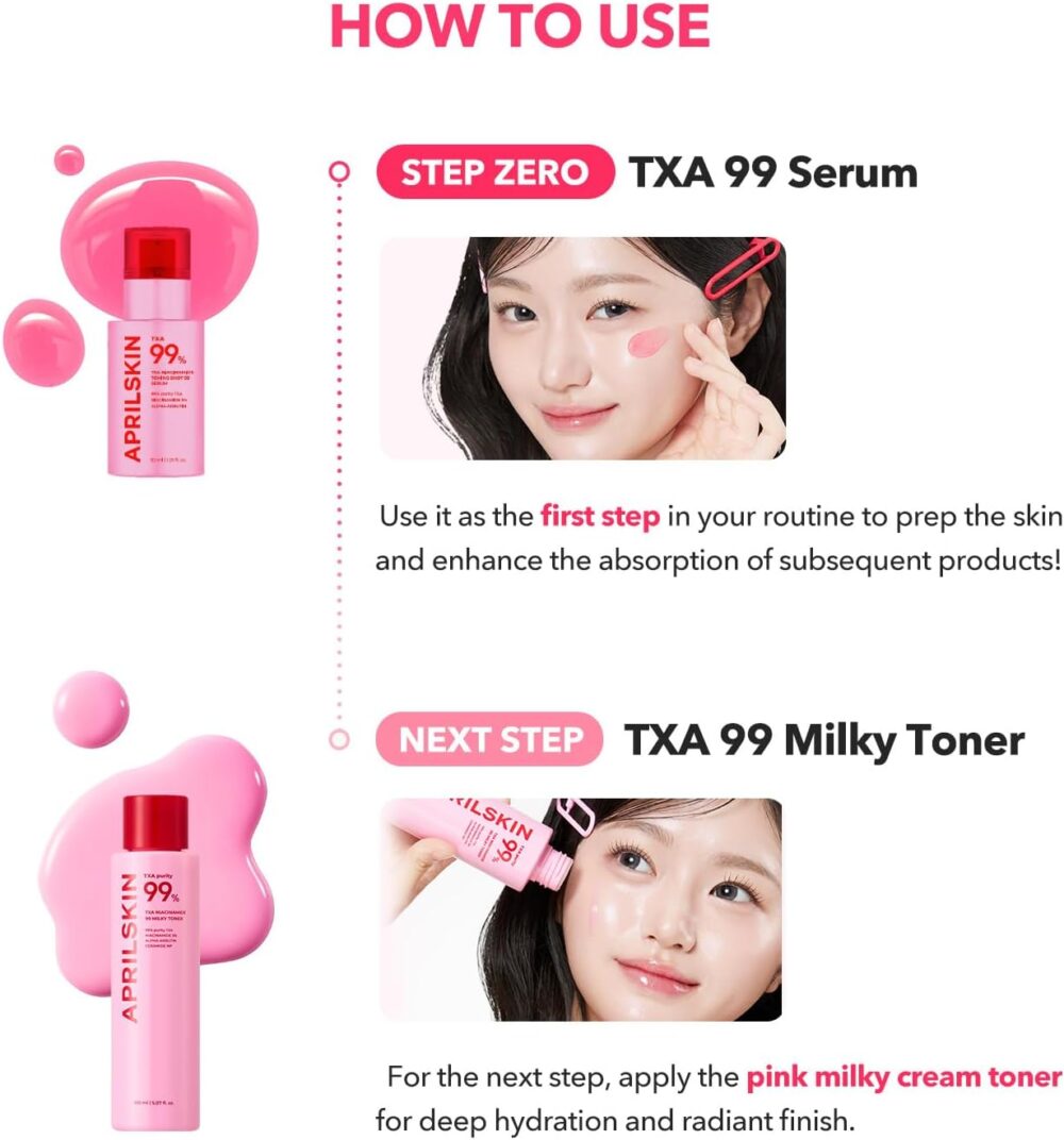 APRILSKIN TXA Niacinamide Toning Shot 99 Spicule Facial Serum - Image 6