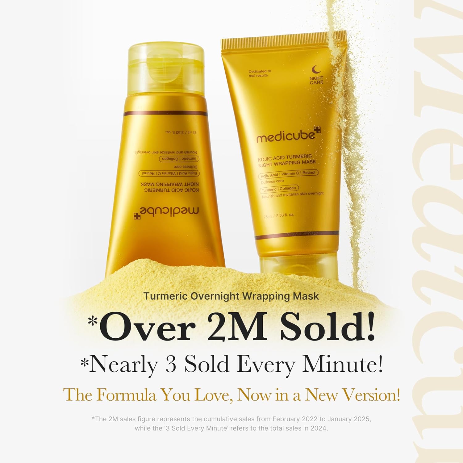 Medicube Kojic Acid Turmeric Overnight Wrapping Peel Off Mask - Image 2