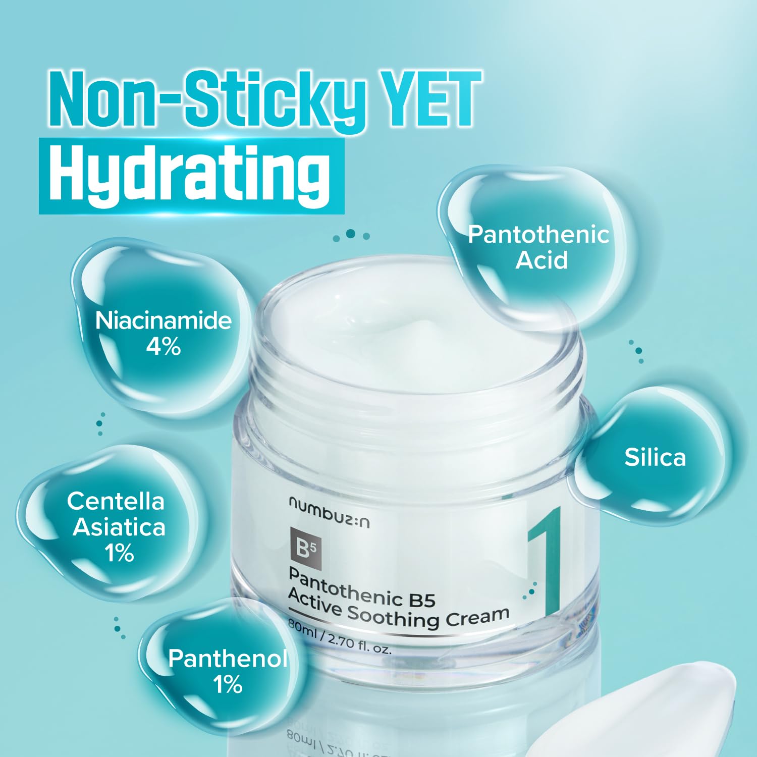 Numbuzin No.1 Cream | Pantothenic B5 Active Soothing Cream | - Image 2