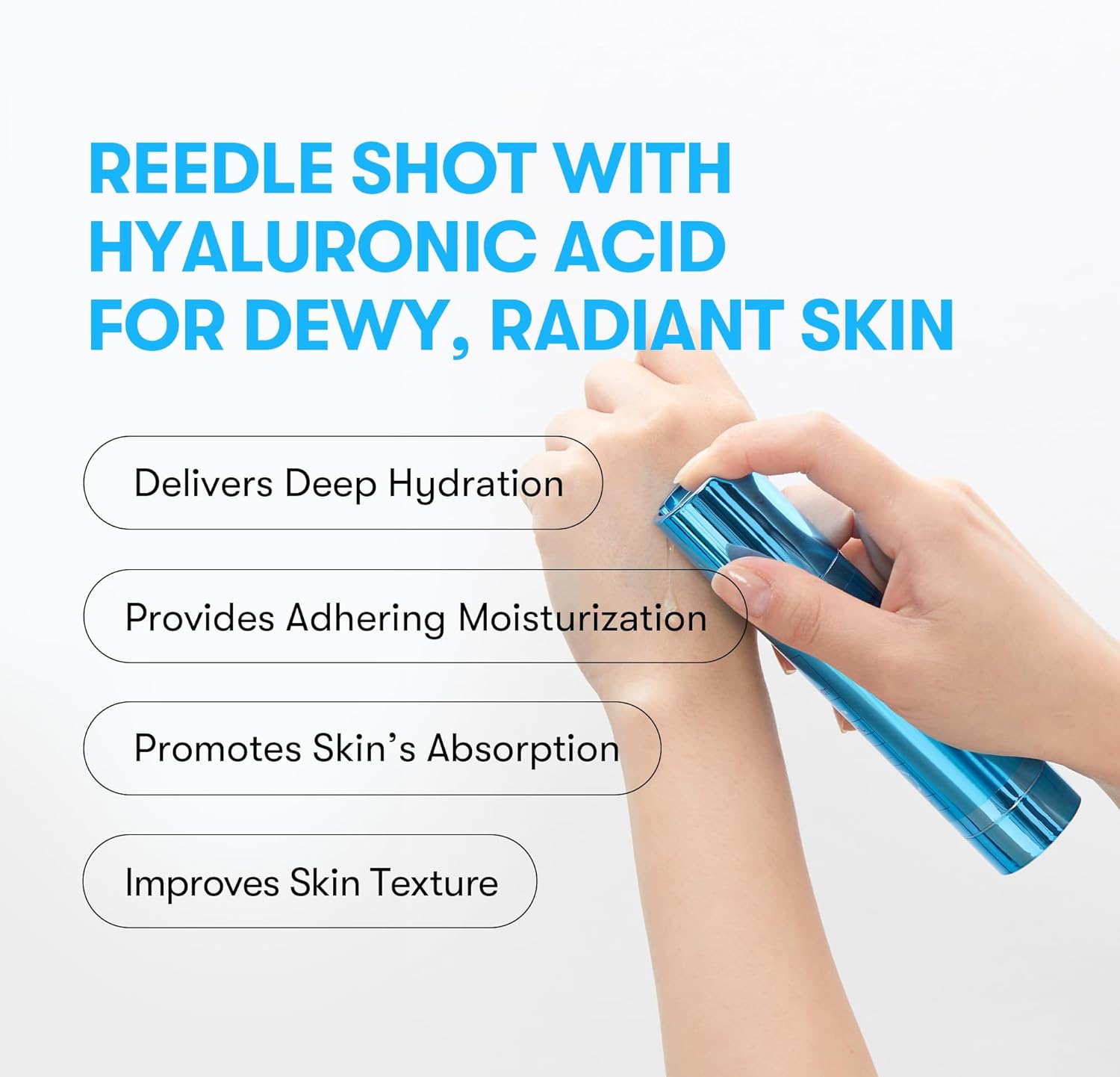 VT COSMETICS Hydrop Reedle Shot 100hL | Hyaluronic Acid Microneedling Serum 50ml - Image 4