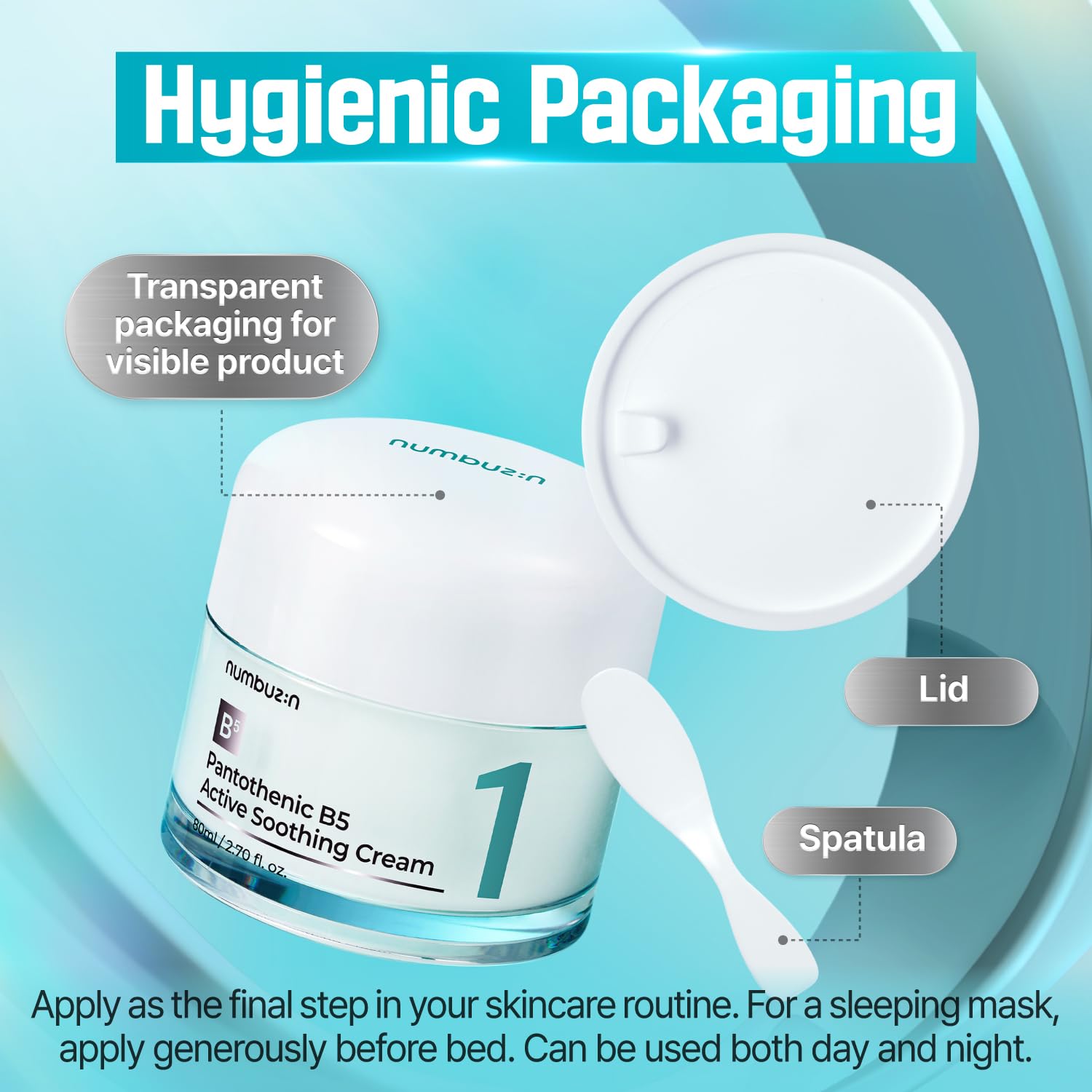 Numbuzin No.1 Cream | Pantothenic B5 Active Soothing Cream | - Image 3
