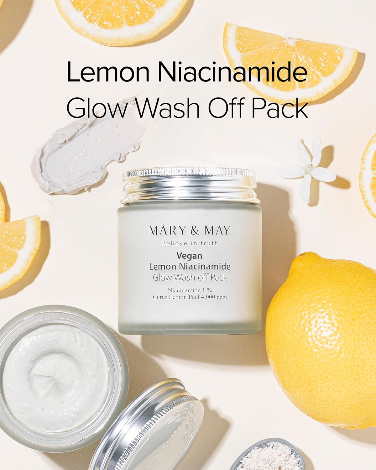 Mary&May Lemon Niacinamide Glow Wash Off Pack - 125g - Image 5