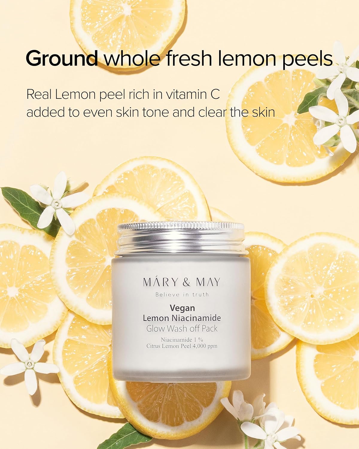 Mary&May Lemon Niacinamide Glow Wash Off Pack - 125g - Image 6