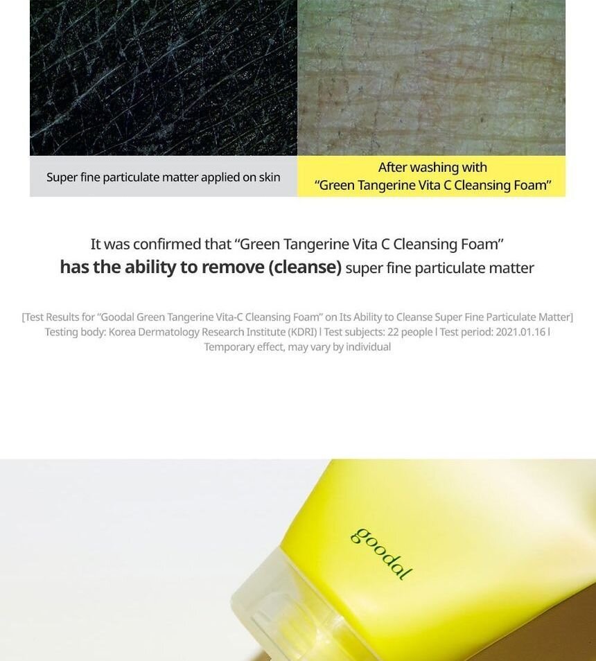 Goodal - Green Tangerine Vita C Cleansing Foam - Image 3