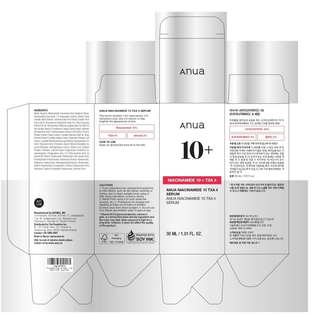 Anua 10% Niacinamide+ 4% TXA Serum 30ml - Image 3