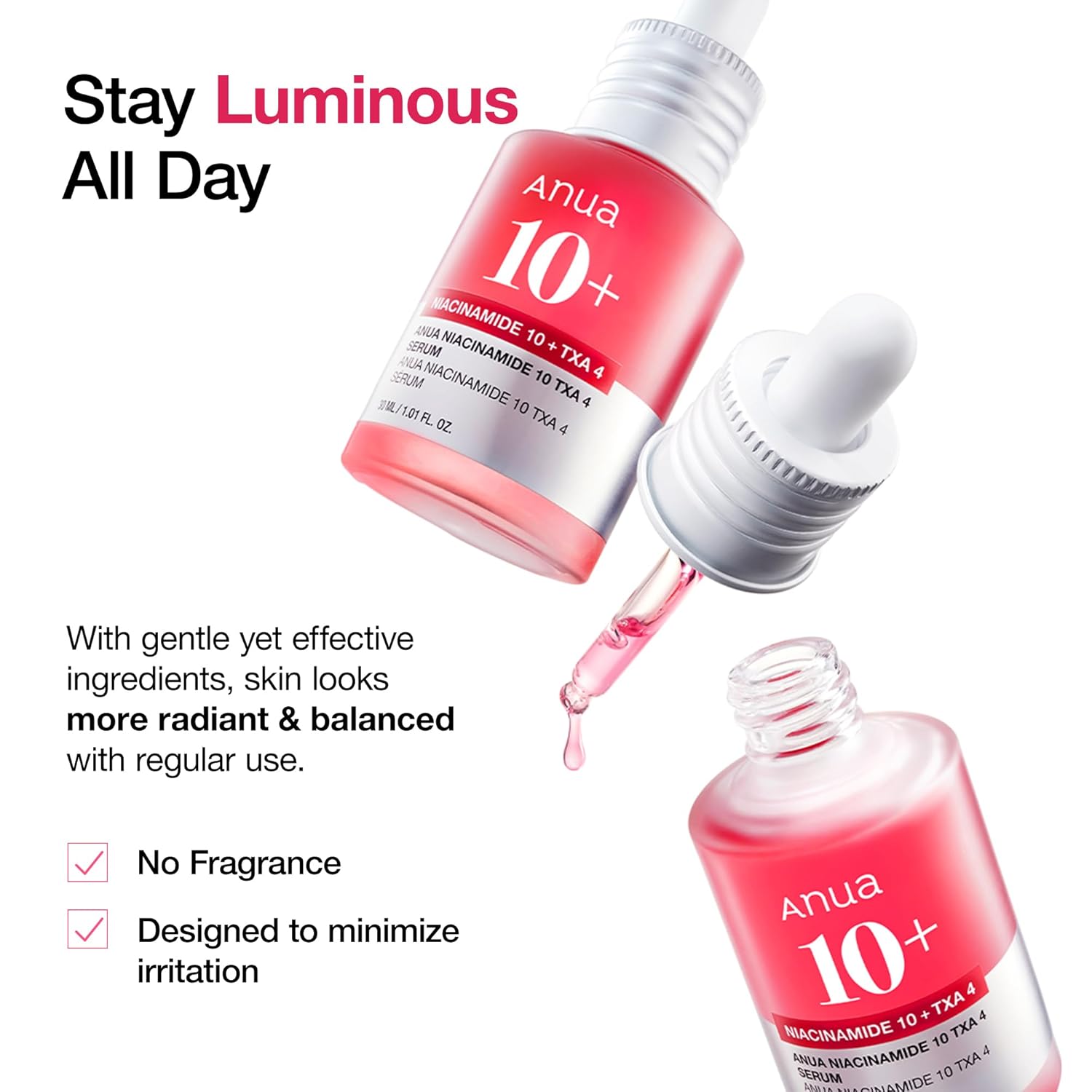 Anua 10% Niacinamide+ 4% TXA Serum 30ml - Image 2