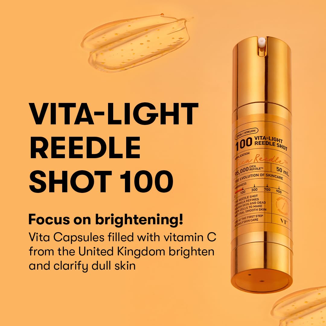 VT Cosmetics Vita-Light Reedle Shot 100, Serum 50ml - Image 2