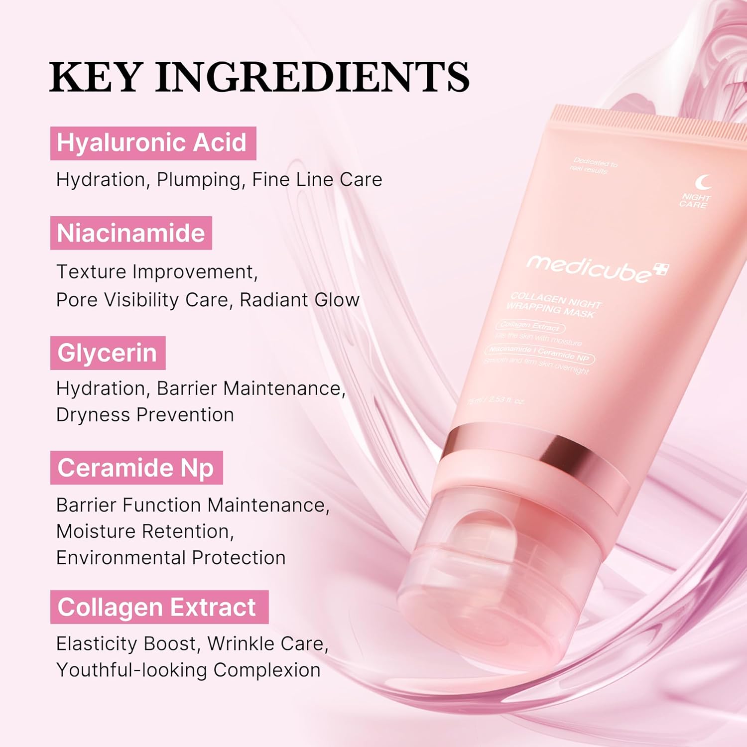 medicube Collagen Night Wrapping Peel Off Facial Mask 75ml - Image 2